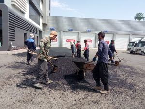 پخش آسفالت دستی مکانیزه